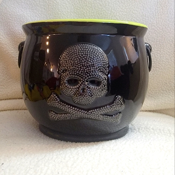 Yankee Candle Witch Cauldron Black Green Jar Holder Halloween Spooky Fall Autumn
